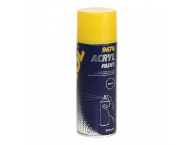 MANNOL 9674 Acryl Paint Black 450ml